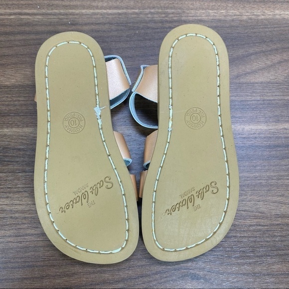 Saltwater originals leather sandals in matte rose gold toddlers size 10 - Picture 5 of 8